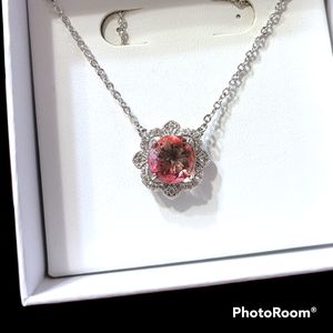 NIB Pink Ombre Crystal necklace RBP2955